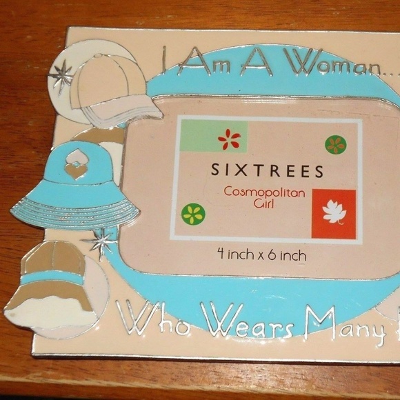 Vintage Cute Metal Enamel Picture Frame